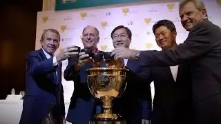 Jay Haas captains the U.S. Presidents Cup Team