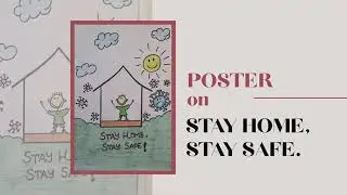 How to draw poster on STAY HOME.