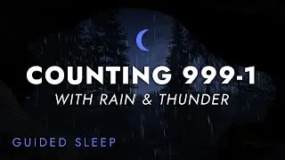 Sleep Talk Down with Rain and Thunder Sounds | Guided Sleep Meditation ~ ASMR Sleep