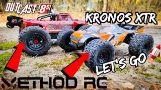 Corally Kronos XTR and Outcast 8s😎 Super Bash🚀 Testing Method RC Tires  ☠️Carnage☠️