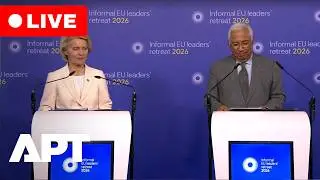 LIVE | EU Leaders Antonio Costa & Ursula von der Leyen Hold Major Press Conference in Belgium | APT