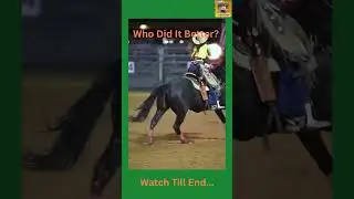 Who Did It Better? Boy vs Girl Horse Riding Slow Mo #animalshorts #babyanimalsforkids