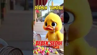 Permen Berjatuhan, Bebek Kecil Menangis Sedih 🍬😭 #bebek  #bebeklucu  #shorts  #ai