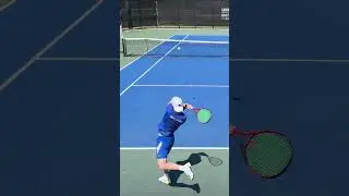 Division II action: Lubbock Christian University vs. Rockhurst University #tennis #ncaa