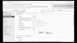 Guest Network Settings (Social Media Login)