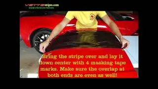 Vettestripes com C7 Corvette Center Stripe Installation