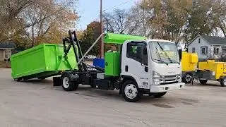 2022 Isuzu NRR Hook Lift Truck - Dumpster Delivery Roll Off Box - SOLD!