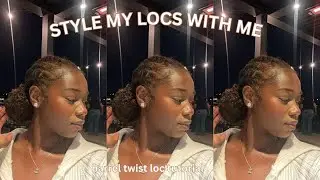 Style my locs with me: barrel twist tutorial