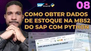Como coletar dados na tela do Sap (MB52) - Estoques - com Python e Streamlit