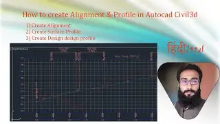 How to create Alignment & Profile in Autocad Civil3d