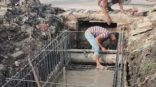 Rcc drain  casting মাইজদী জজ কোট