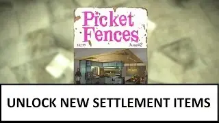 Fallout 4 | All Picket Fences Magazine Locations! Unlock New Settlement Items!