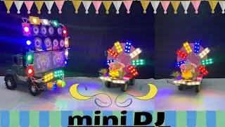 Mini dj setup loading At-New Home with cardboard | how to make mini Pickup dj and sharpy light