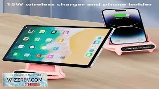 15W Wireless Charger Multi Function Phone Tablet Stand Wireless Speaker Compatible