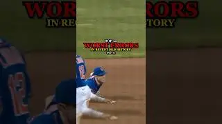 Top 10 Worst Errors in MLB History | Part 1