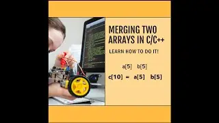 How to merge two array in C/C++ ||merging program in hindi || by programs magic