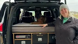 The fastest way to convert a minivan into a camper