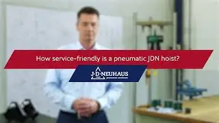 How service-friendly is a pneumatic JDN hoist?