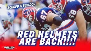 Schopp and The Bulldog React To The Buffalo Bills Bringing Back The Red Helmets!