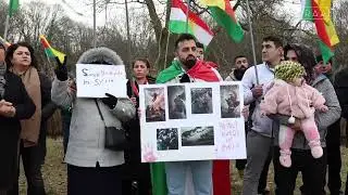 Koerden demonstreren bij Amerikaanse ambassade in Wassenaar