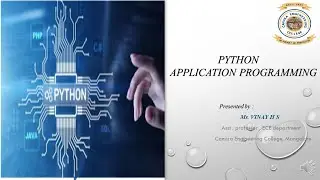 VTU Python Application Programming M5 L1