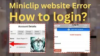 How to login Miniclip Account in website/ website login Error