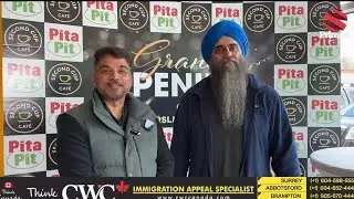 MP Tim Uppal Opens Edmonton&rsquo;s New Second Cup & Pita Pit | O & O Group Grand Opening ☕🥙