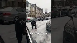 Walking on Ice: The Ultimate Winter Struggle! #shorts