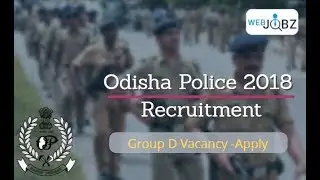 Odisha police SI recruitment notification 2018