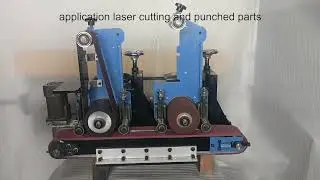 flat bar metal surface polishing machine for small parts