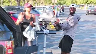 BACK ON TRACK! Kevin Hart And Wife Eniko Parrish Take Baby Kenzo Out In Calabasas