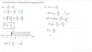 Matematika 6. razred - Nejednačine sa sabiranjem i oduzimanjem (Zadatak 1)