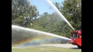 Amertek 2500L ARFF Pumping Water from Turrets