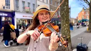 Bennie And The Jets Elton John - Violin Cover by Holly May - Street Performance