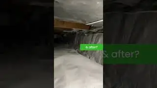 Crawlspace Insulation Before & After from Ecotelligent Homes Serving Metro Detroit
