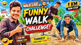Walking Like Monkey Challenge (1km)!!