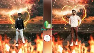 Snapseed Fire Photo Editing | Snapseed Best Editing Trick | Snapseed Heart Photo Editing
