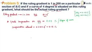 Geometric Design of Railway and Problem 5-Geometric Design of Railway - Transportation Engineering 2