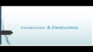 Constructor & Destructor in python🐍✨