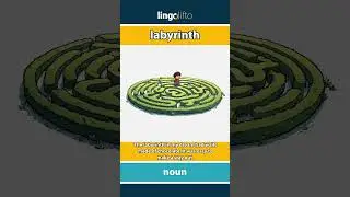 🇬🇧 Labyrinth Meaning : Flash Card : Learn English Vocabulary