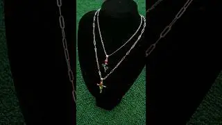 Rose and cross couple set ❤️ @WISHES_and_DESIGNS  #jewlery #fashion #viral