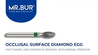 ISO 379 Occlusal Surface Reduction Egg Coarse Diamond Bur FG | MR.BUR