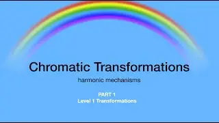 Chromatic transformations part 1