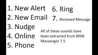 All MSN Messenger sounds