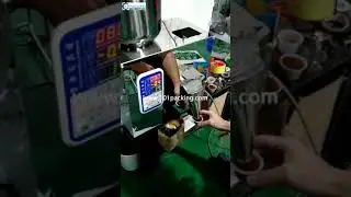 Semi automatic small dose spice powder racking filling machine desktop powder granule 1g 100g rackin