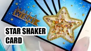Star Shaker Card with distress ink blending. CARDMAKING