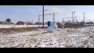 ЕЛЕКТРОВОЗ 2ЭЛ5-012 З 1-ВАГОНОМ ПРОСЛІДУЄ З РЕЗЕРВОМ НА ПЕРЕГОН В ЄРЕМЇЙВКУ #ПОЕЗДАВИДЕО #ЕДИТ 