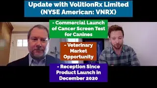 VolitionRx on Commercial Launch of Cancer Screen Test for Canines and Veterinary Market Opportunity