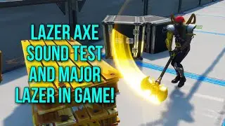 *NEW* FORTNITE MAJOR LAZER SKIN! LAZER AXE SHOWCASED IN GAME (SOUND TEST) + LAZER BLAST & LAZER FLEX