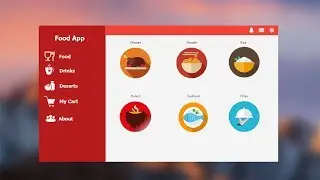 Modern Flat UI Desktop Application of Fast Food Restaurant in JavaFX using scene bulider